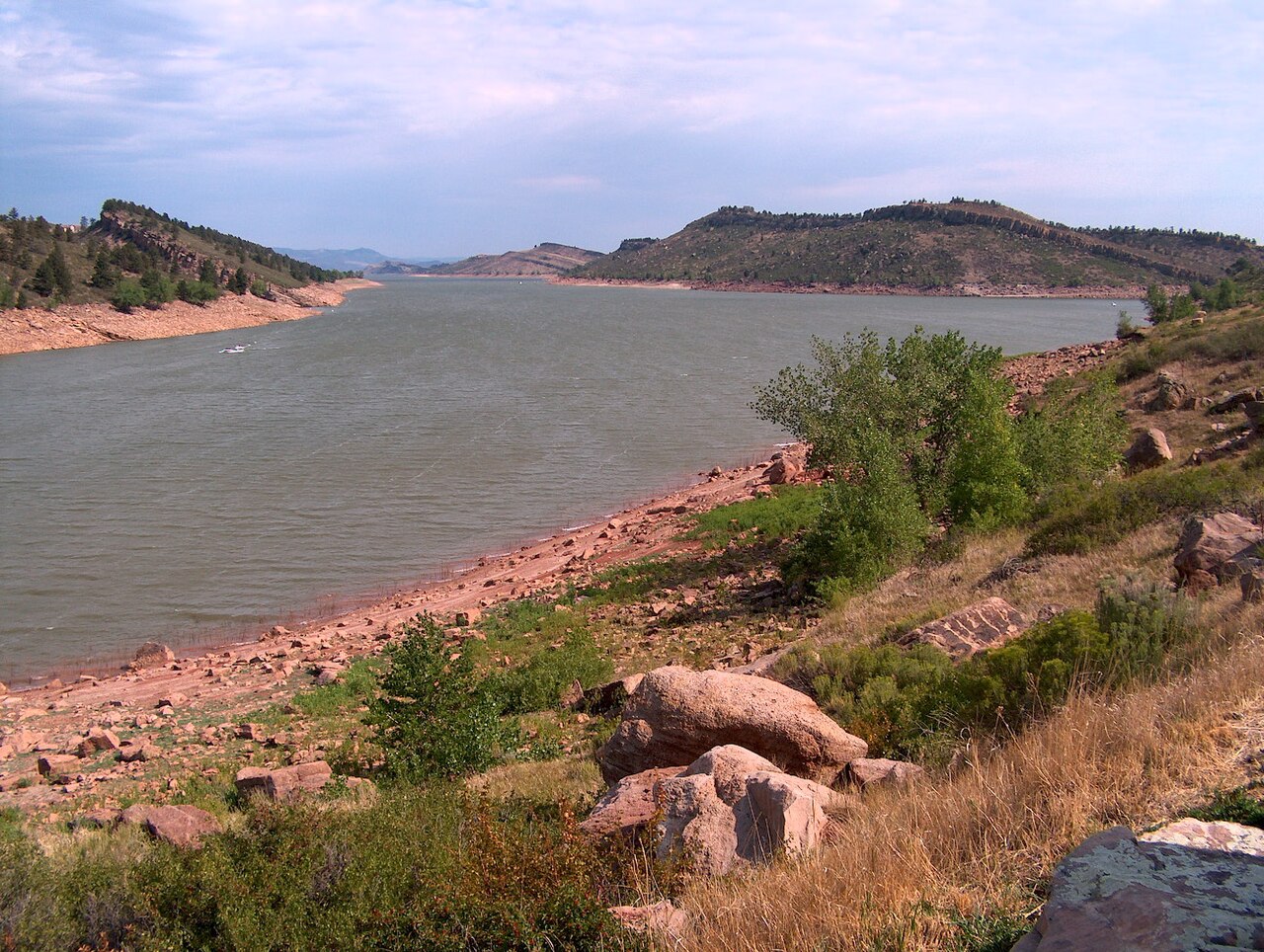 Horsetooth Reservoir in Fort Collins CO
